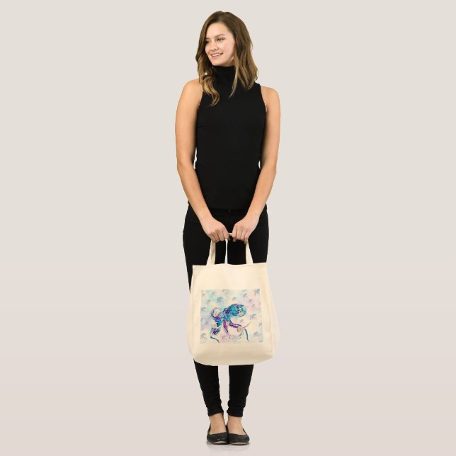 octopus pastel in dream tote bag (Front (Model))