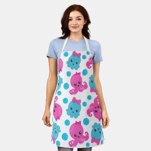 Octopus Pattern, Cute Octopus, Sea Animals Apron
