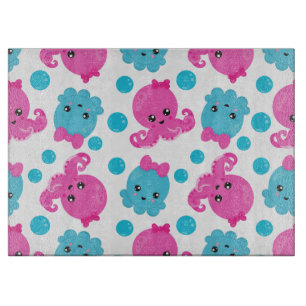 Octopus Pattern, Cute Octopus, Sea Animals Cutting Board