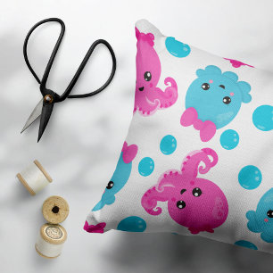 Octopus Pattern, Cute Octopus, Sea Animals Pillowcase