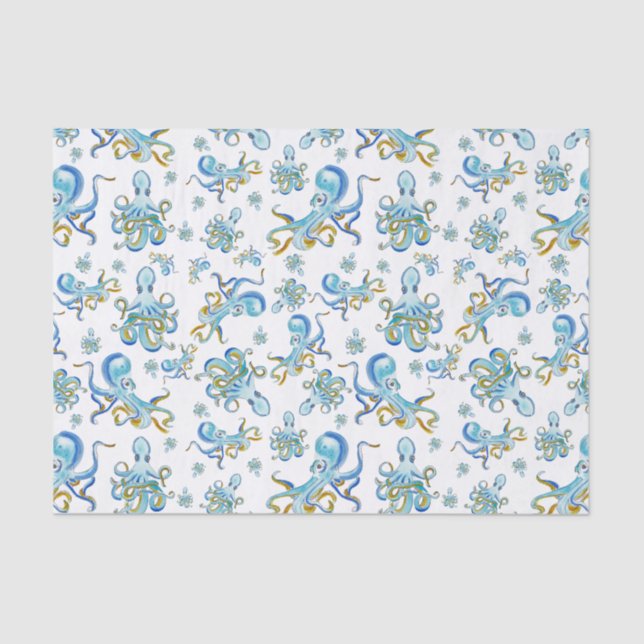 Octopus Pattern Tissue Paper (Front)