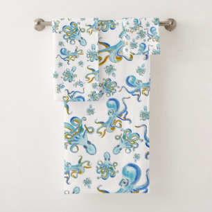 Octopus Pattern Towel