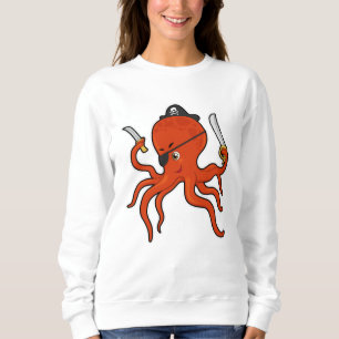 Octopus Pirate Pirate hat Sweatshirt