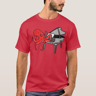 Octopus Playing Piano  T-Shirt
