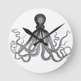 Octopus.png Round Clock