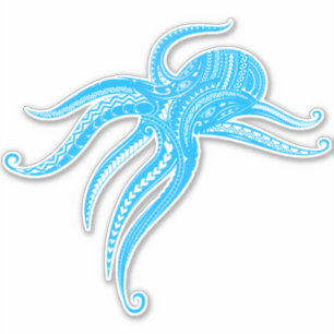 OCTOPUS POLYNESIAN TRIBAL LtBlue