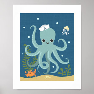 Octopus Poster Print