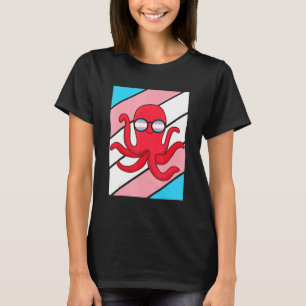 Octopus Pride Transgender Flag LGBTQ Proud Ally Pr T-Shirt