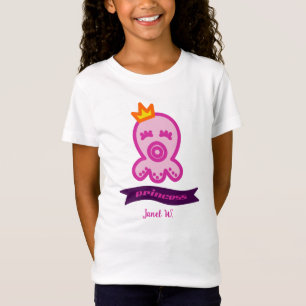 Octopus Princess Birthday Celebration Personalise T-Shirt