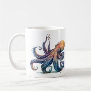 Octopus Print Coffee Mug