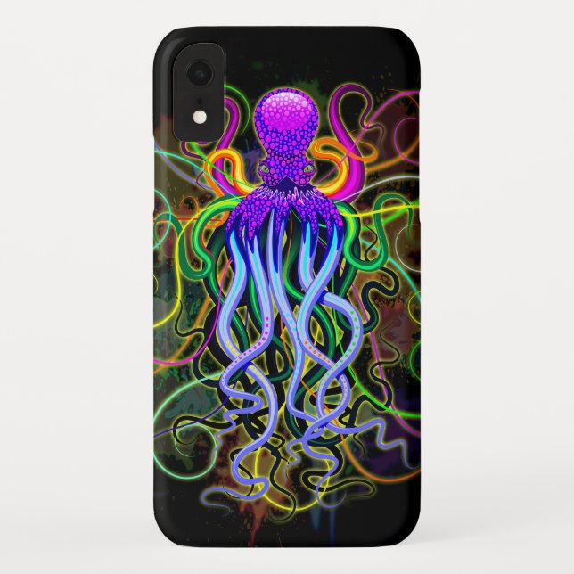 Octopus Psychedelic Luminescence Case-Mate iPhone Case (Back)