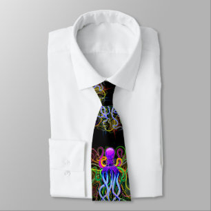Octopus Psychedelic Luminescence Tie