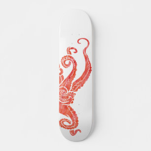 Octopus Red Skateboard