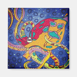 Octopus Refrigerator Magnet