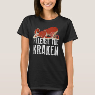Octopus Release Kraken Marine Animal Retro Sea Coo T-Shirt