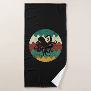 Octopus Retro Bath Towel