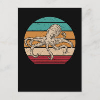 Octopus Retro Kraken Sea Animal