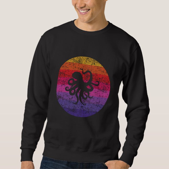 Octopus Retro Sweatshirt (Front)