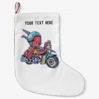 Octopus riding a motorcycle