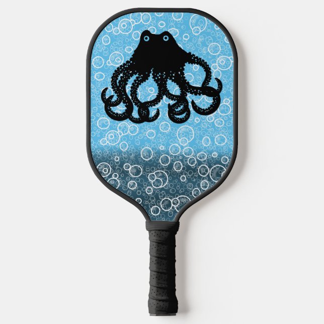 Octopus Rising in The Sea Pickleball Paddle (Front)