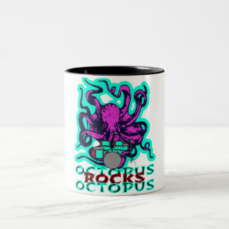 octopus rocks, octopus Two-Tone coffee mug