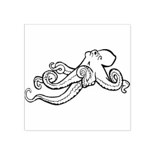 Octopus Rubber Stamp