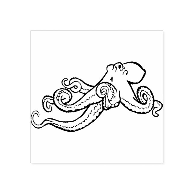 Octopus Rubber Stamp (Imprint)