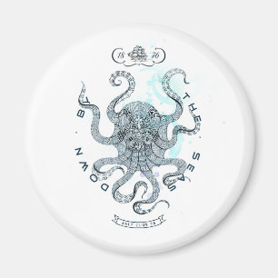 Octopus - Salt Club 76 - Down by the Sea Magnet