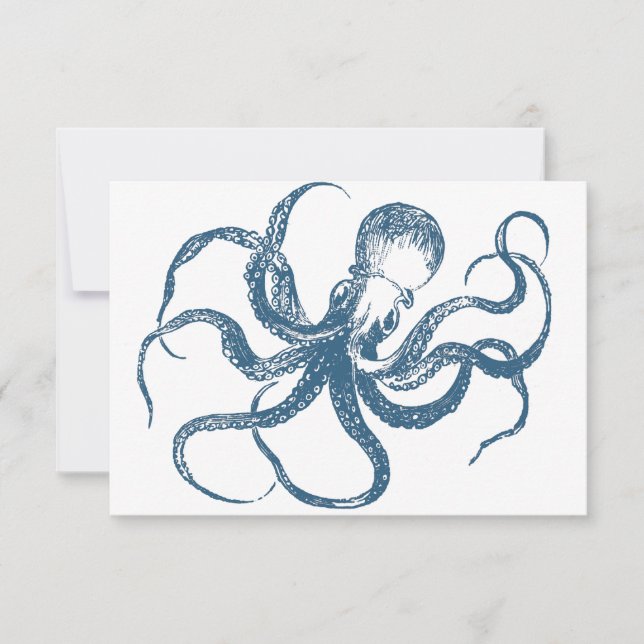 Octopus Save the Date Cards (Front)