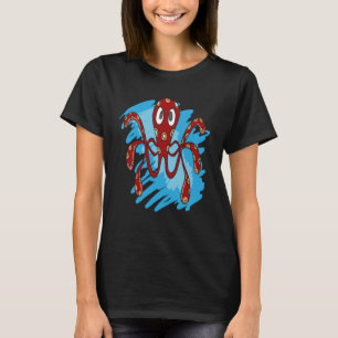 OCTOPUS SEA ANIMAL MARINE OCEAN OCTOPUS RED SPOTS T-Shirt