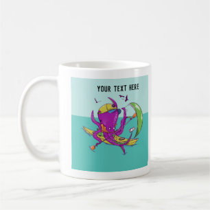 Octopus Sea kayaking Coffee Mug