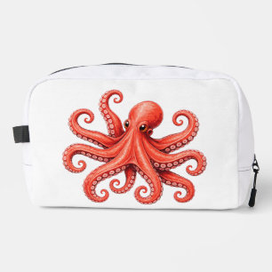 Octopus Sea Life Ocean Animal Design Dopp Kit