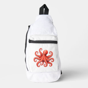 Octopus Sea Life Ocean Animal Design Sling Bag