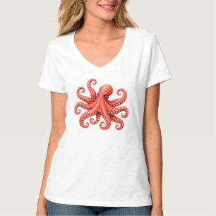 Octopus Sea Life Ocean Animal Design T-Shirt