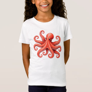 Octopus Sea Life Ocean Animal Design T-Shirt
