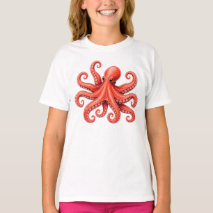 Octopus Sea Life Ocean Animal Design T-Shirt