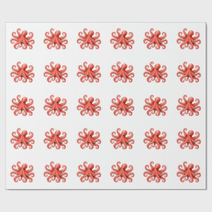 Octopus Sea Life Ocean Animal Design Wrapping Paper