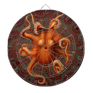 Octopus Sea Monster Creature Cephalapod Vintage Dartboard