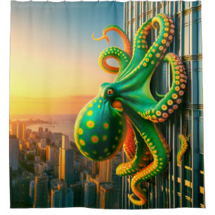 Octopus Shower Curtain