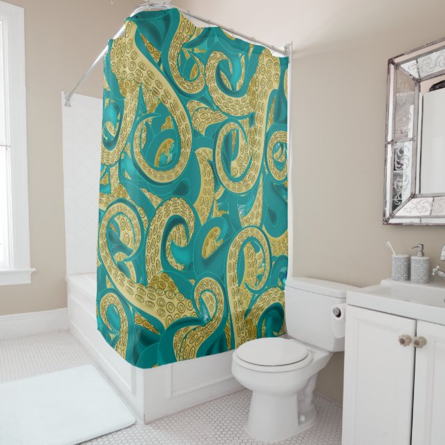 Octopus Shower Curtain (In Situ)