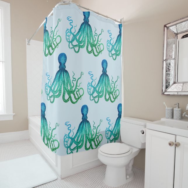 Octopus Shower Curtain (In Situ)