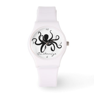 Octopus Silhouette Thunder_Cove Classic Watch