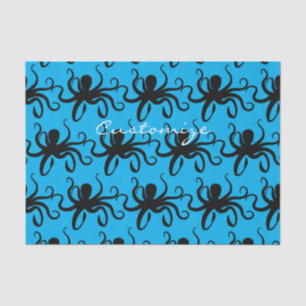 Octopus Silhouette Thunder_Cove Tissue Paper