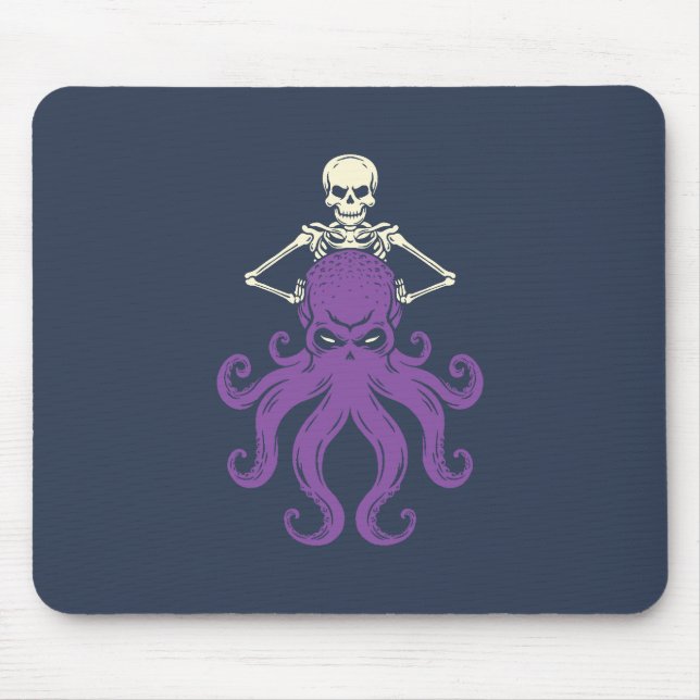 Octopus Skeleton Mouse Mat (Front)