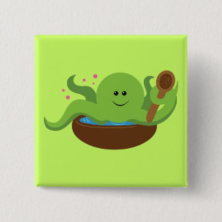 Octopus Soup 15 Cm Square Badge