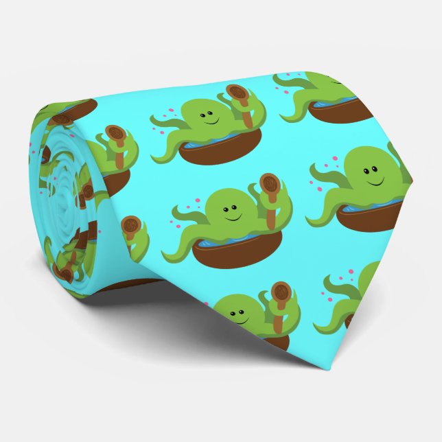 Octopus Soup Tie (Rolled)