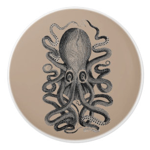 Octopus Squid Ceramic Knob