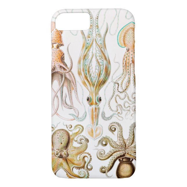 Octopus Squid, Gamochonia by Ernst Haeckel Case-Mate iPhone Case (Back)