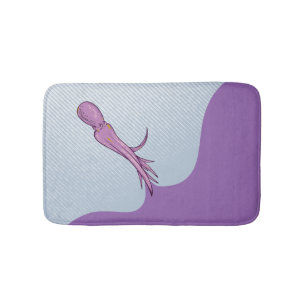 Octopus squiting ink bath mat