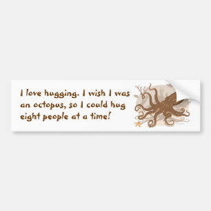 Octopus Starfish Coral Reef Bumper Sticker